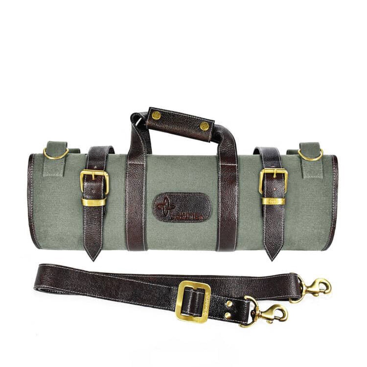 Boldric BOCK105 17″ 17-Pocket Canvas Roll Knife Bag – Green