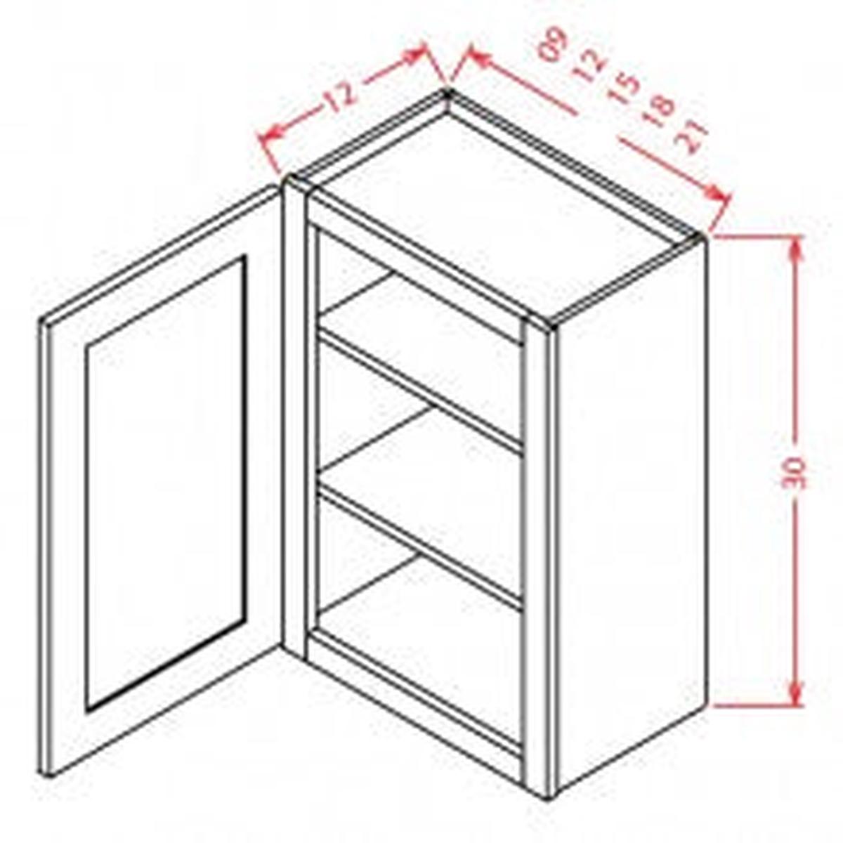 Casselberry Antique White 12″ W x 30″ H Wall Cabinet Pre-Assembled