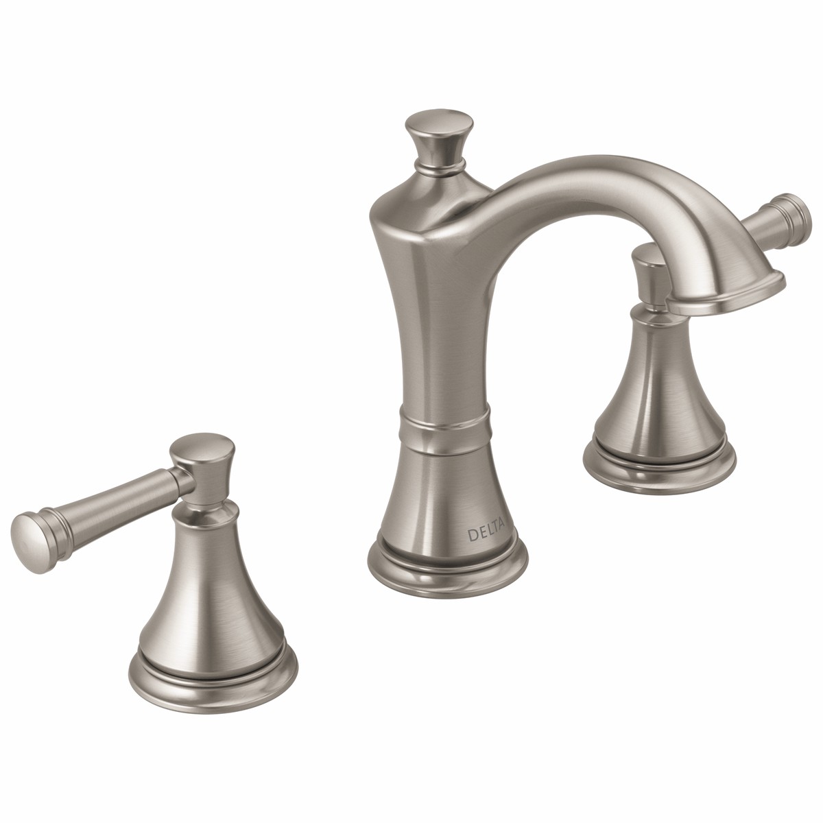 Delta Valdosta SpotShield Brushed Nickel 2Handle Widespread WaterSense Bathroom Sink Faucet with Drain
