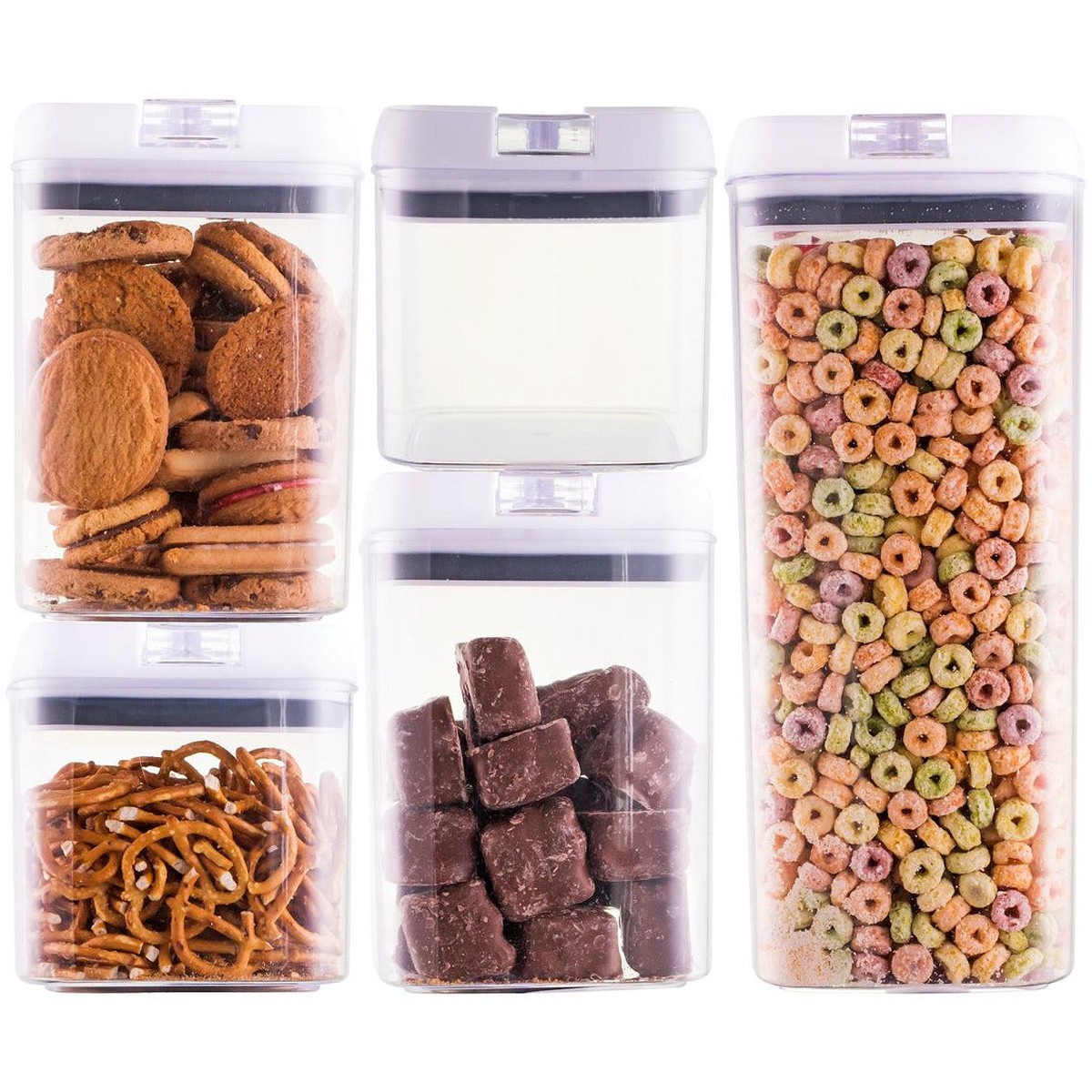 Flip Top Storage Container – 5 Piece Set