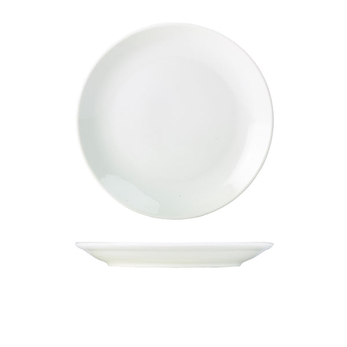 Genware Porcelain Coupe Plate 26cm/ 10.25″