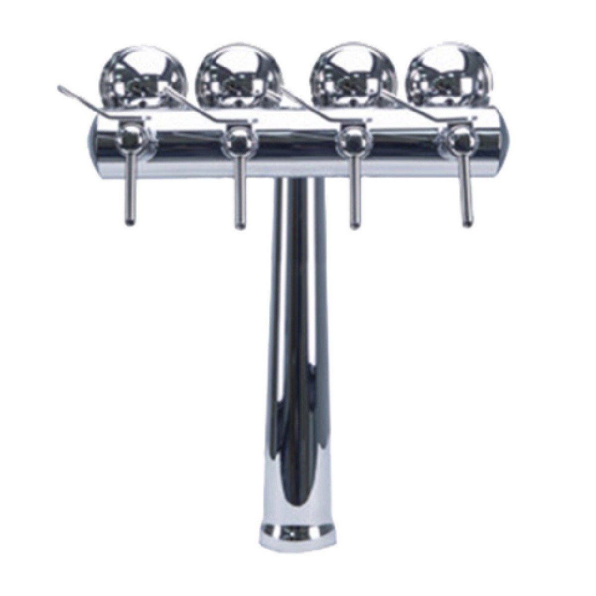Micro Matic HAVANA4-C-M-W 16-1/4 Inch Countertop Air Cooled Draft Wine Tower Chrome