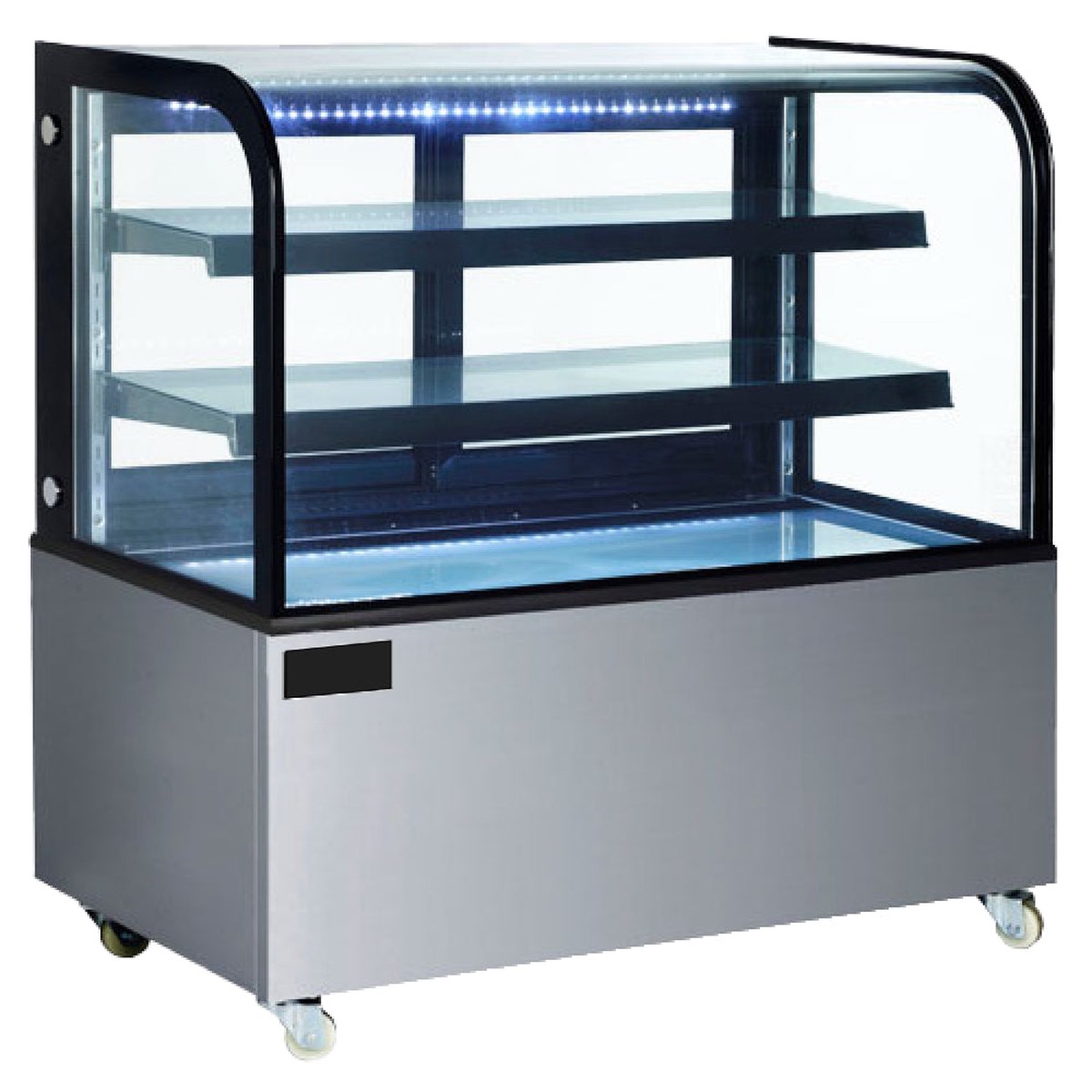 Nella 60 Refrigerated Floor Display Case with Curved Edge 47105