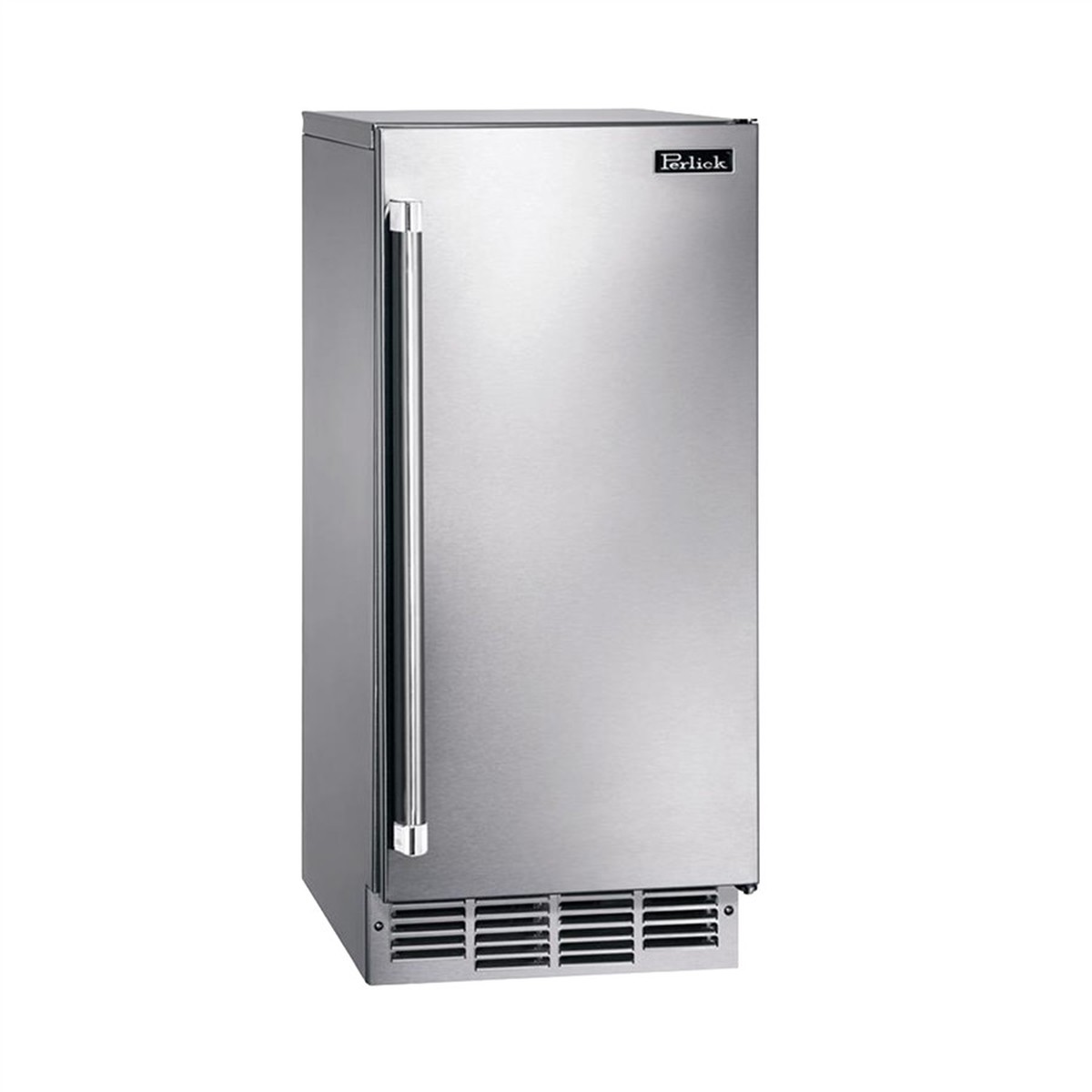 Perlick 15″ Indoor/Outdoor Signature Series Cubelet Ice Maker with Pump, Stainless Steel Solid Door