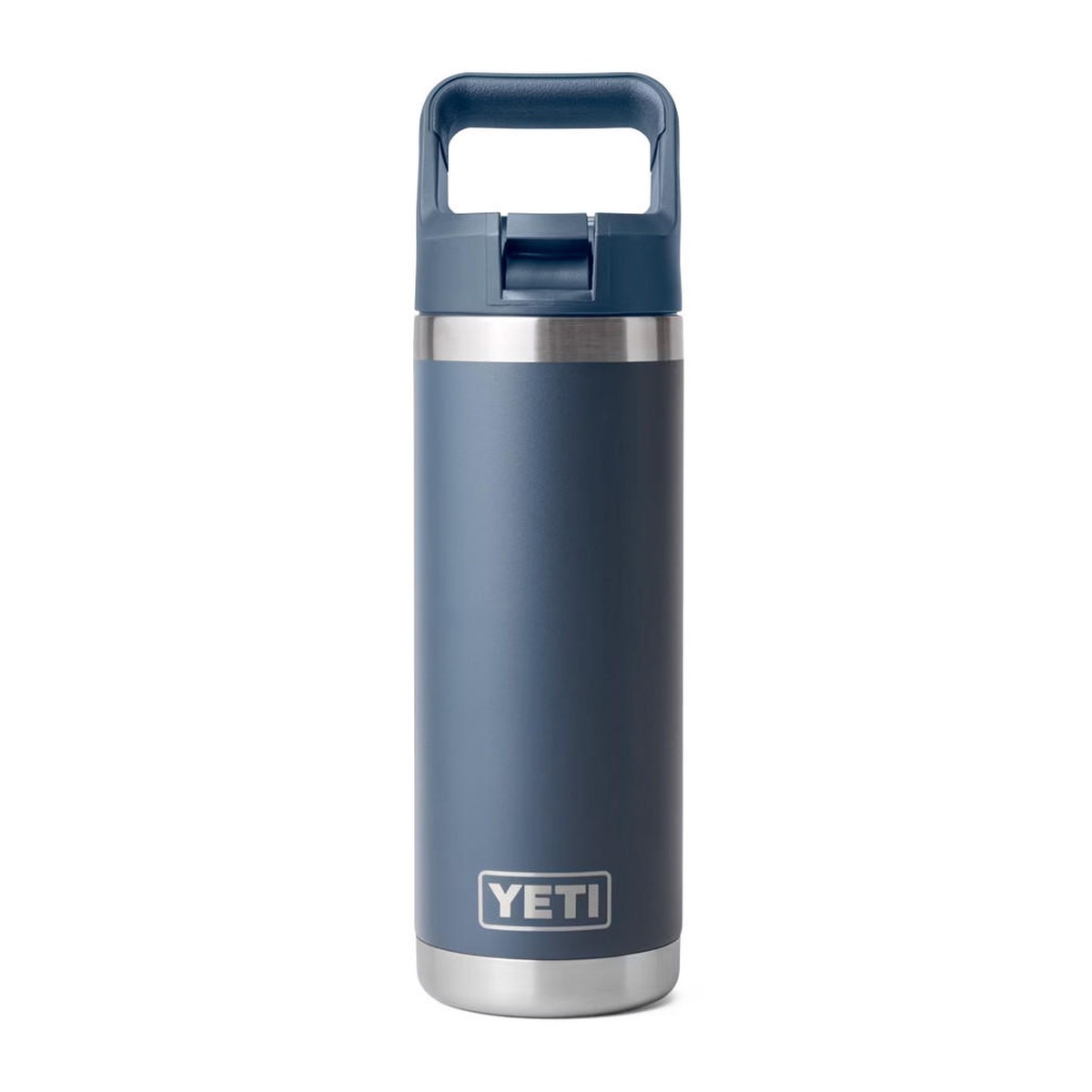 Rambler Water Bottle 532 ML – Colour-Matched Straw Cap, Navy