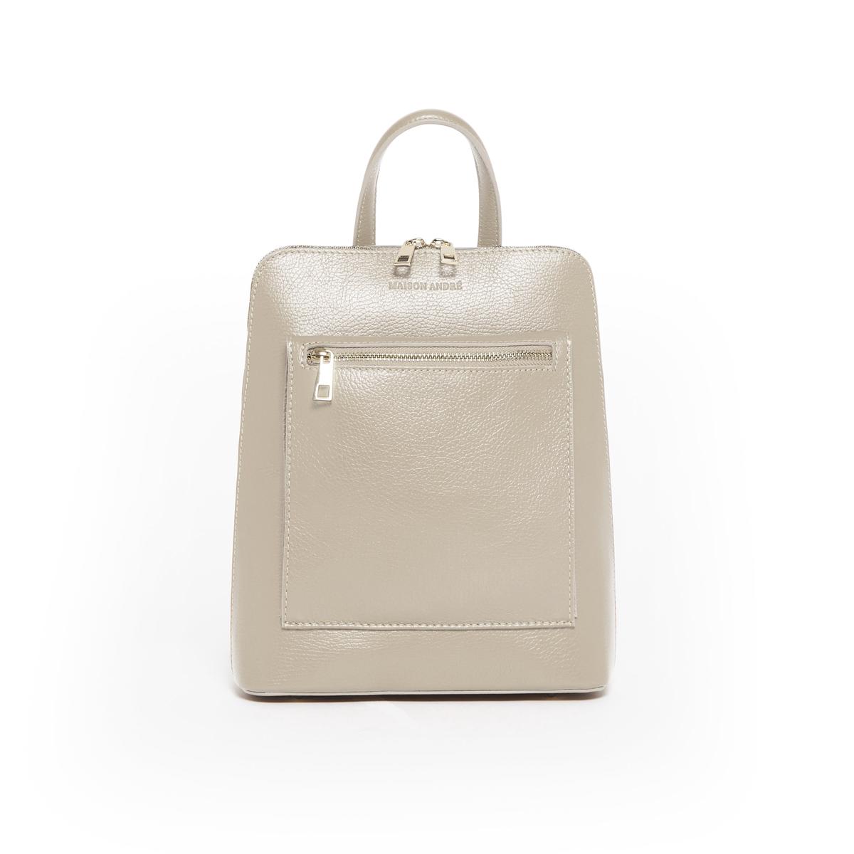 Sac  dos en cuir – Turenne – Blanc cass