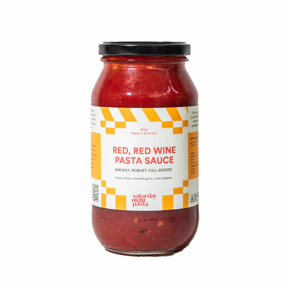 Saturday Night Pasta Sauce 500g – Red, Red Wine