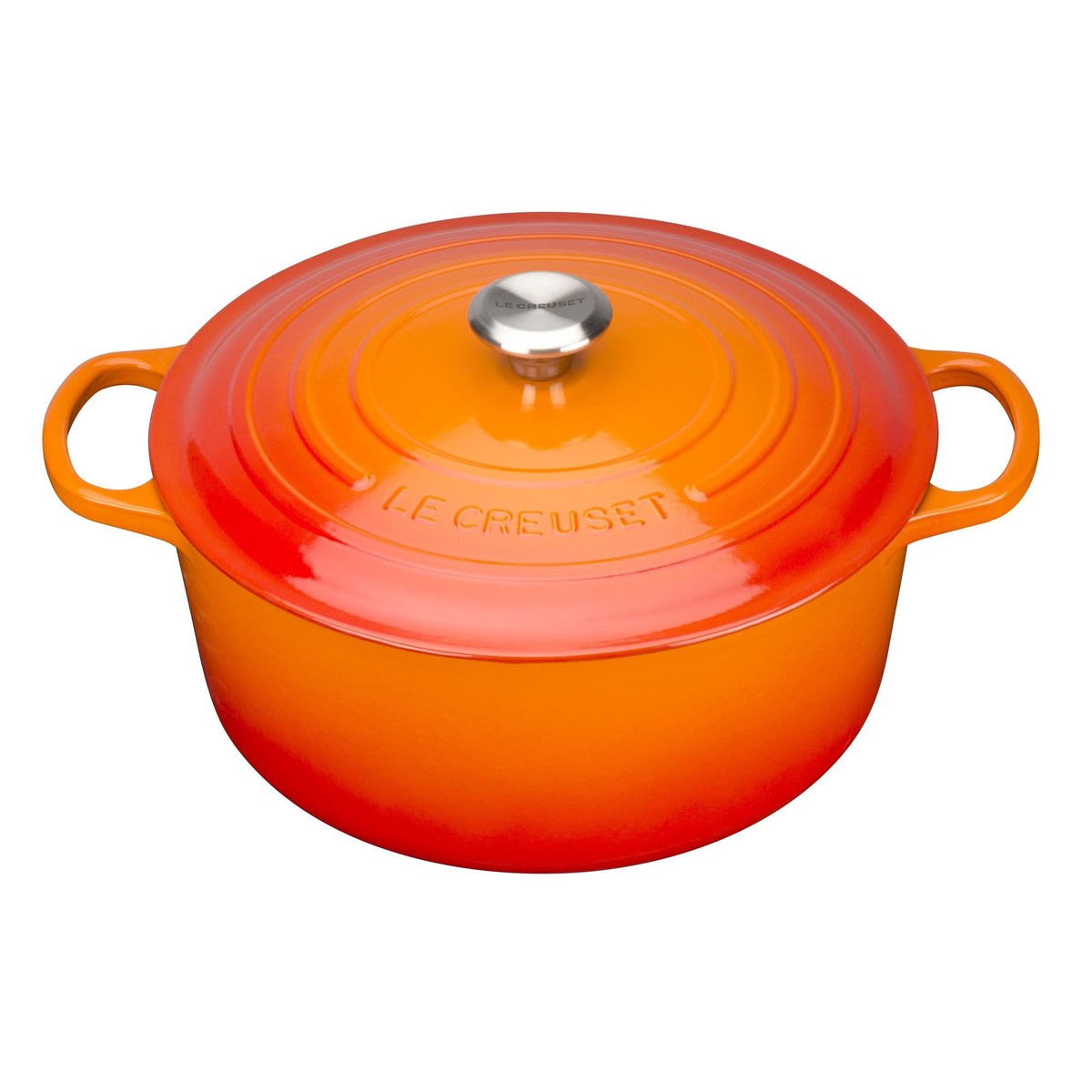 Signature Cast Iron Round Casserole 28cm – Volcanic