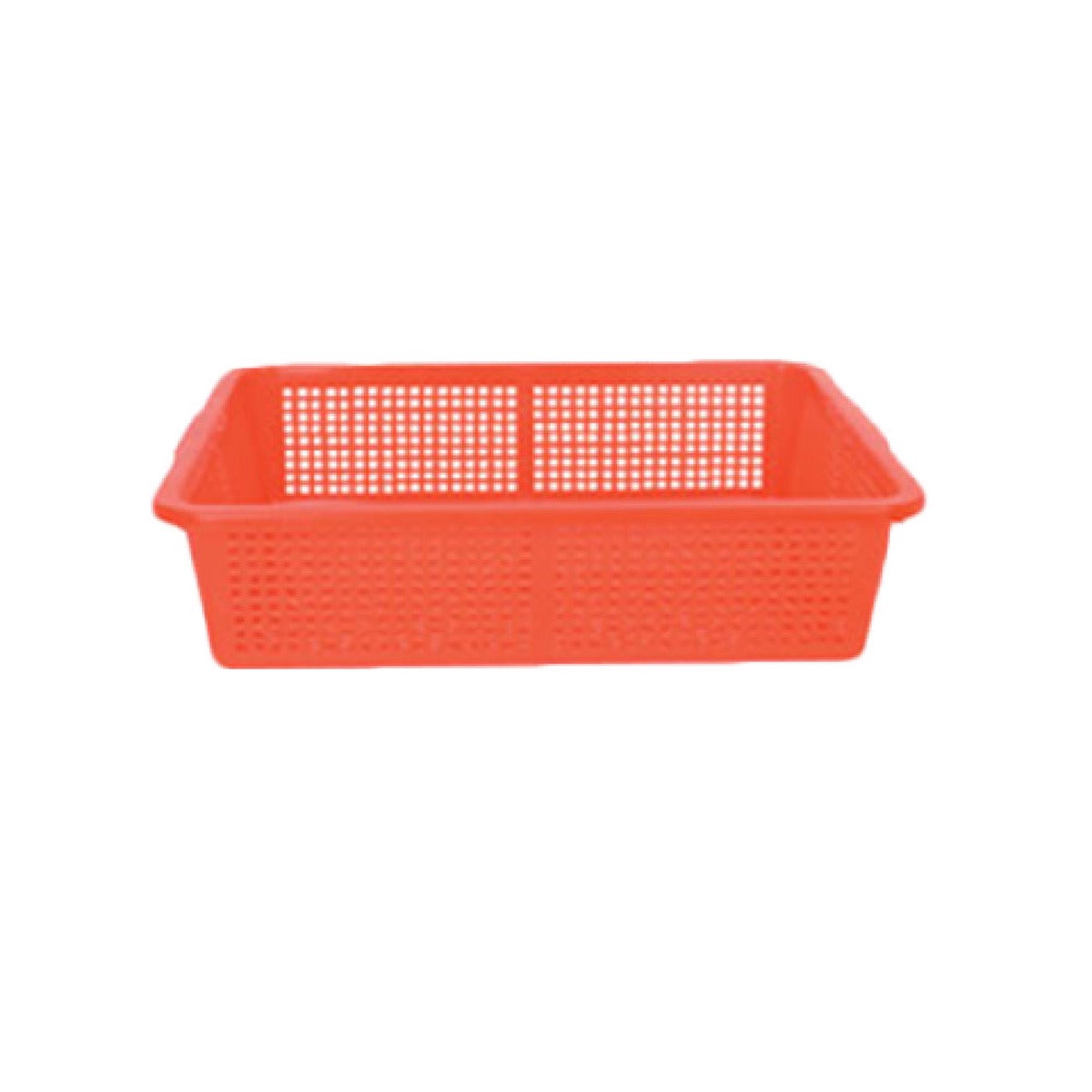 Thunder Group PLFB003_BLUE 18 Inch Rectangular Colander Plastic Blue Perforated