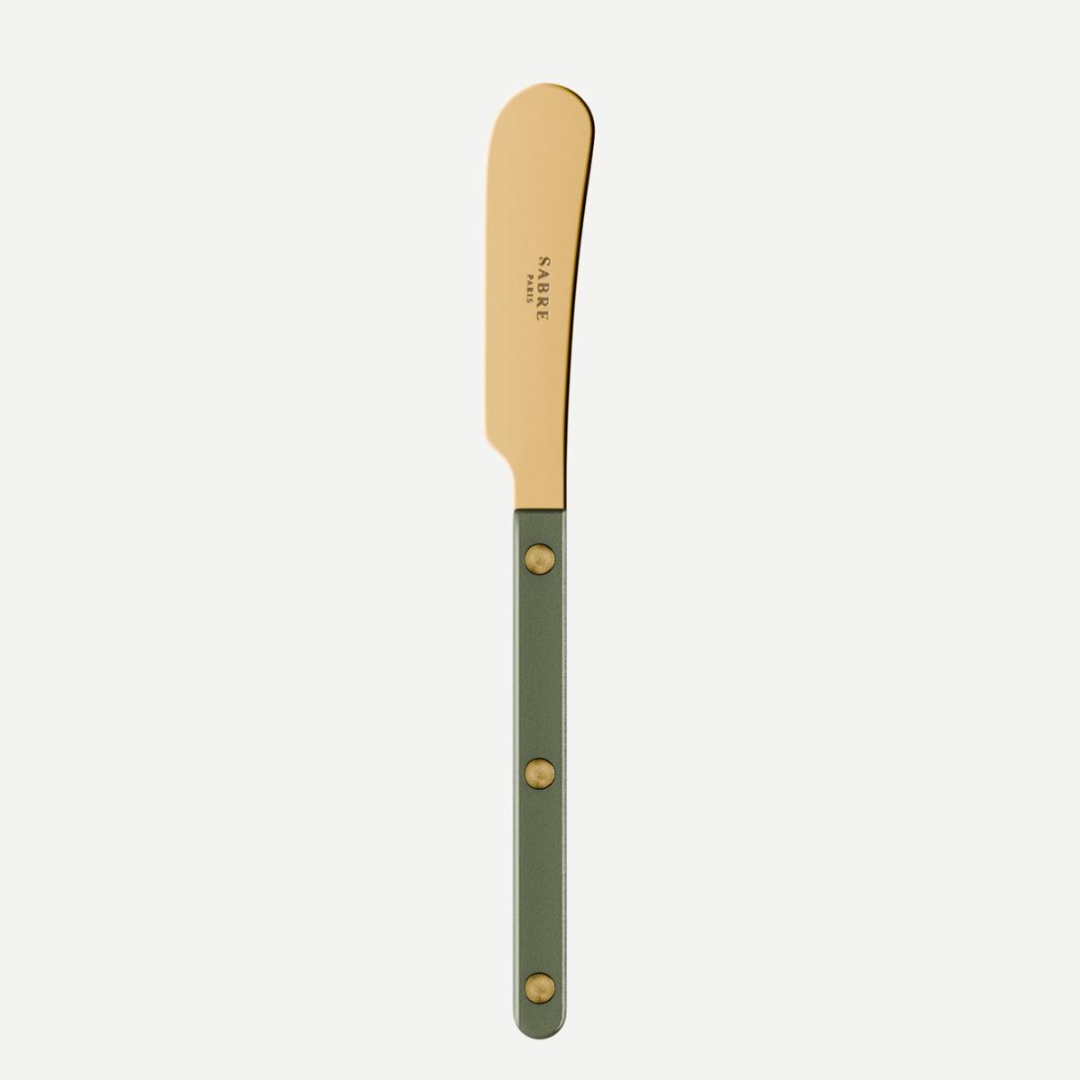 Bistrot Gold color Pearly, Dark green – Butter spreader