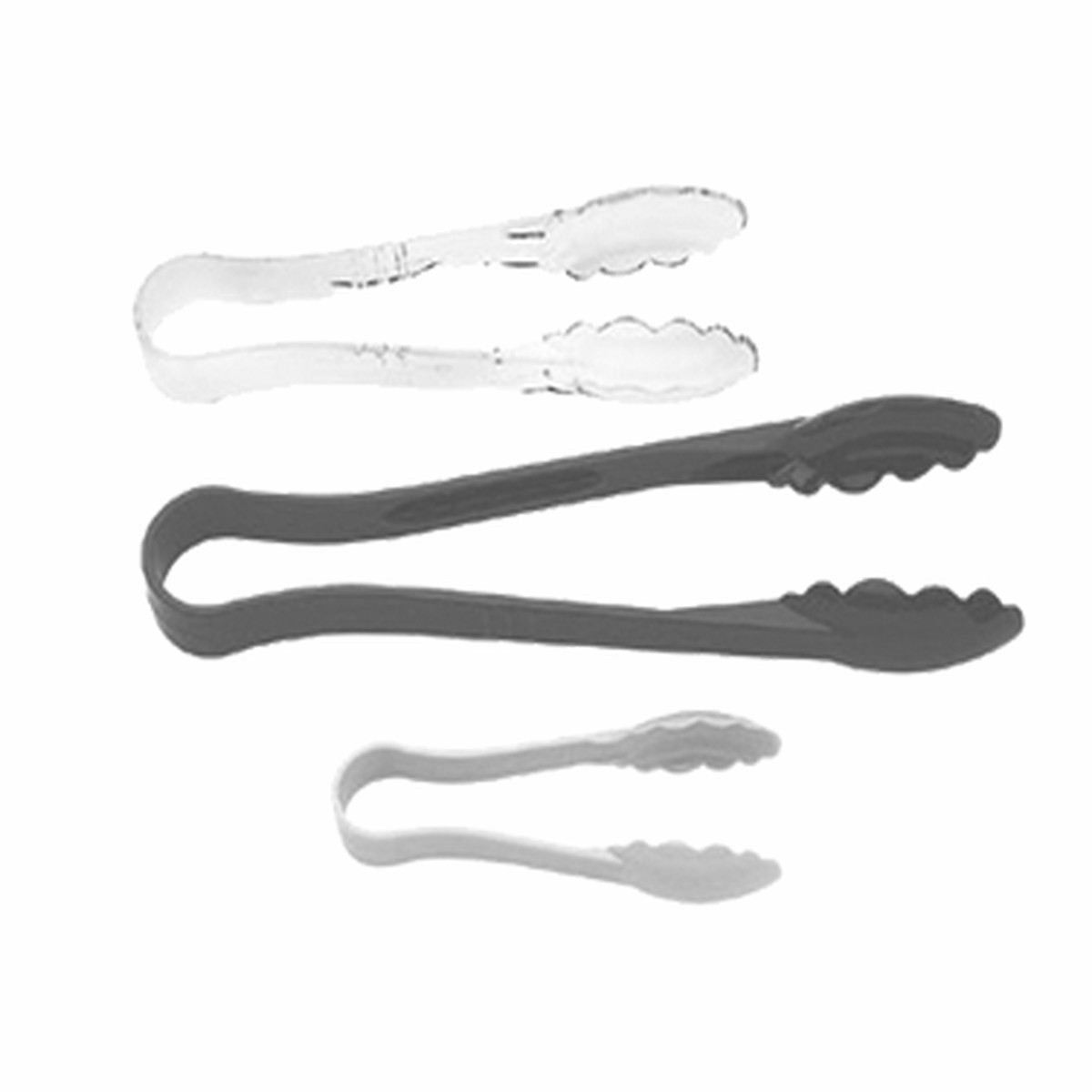 Cambro 6TGS110 6″ Scallop Grip (Lugano Tong) Black, NSF