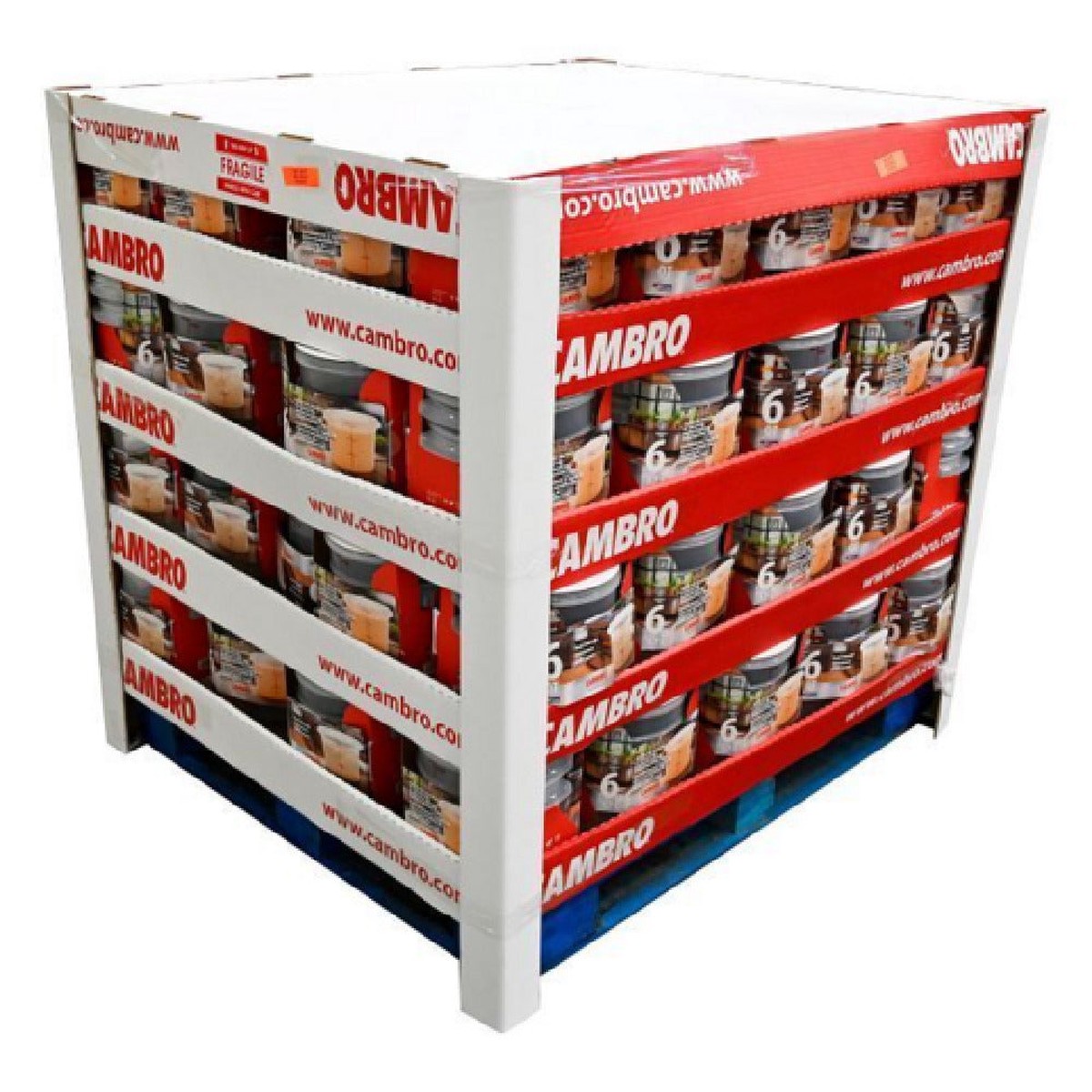 Cambro RFS6PPRP2PL190 Multi Pack Translucent Container And Lid 6 Qt. Capacity