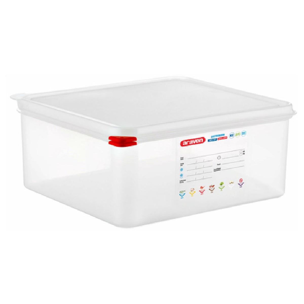 Carlisle 00470 Araven Food Storage Container 14.7 Qt. 13-7/8″ X 12-3/4″ X 6″