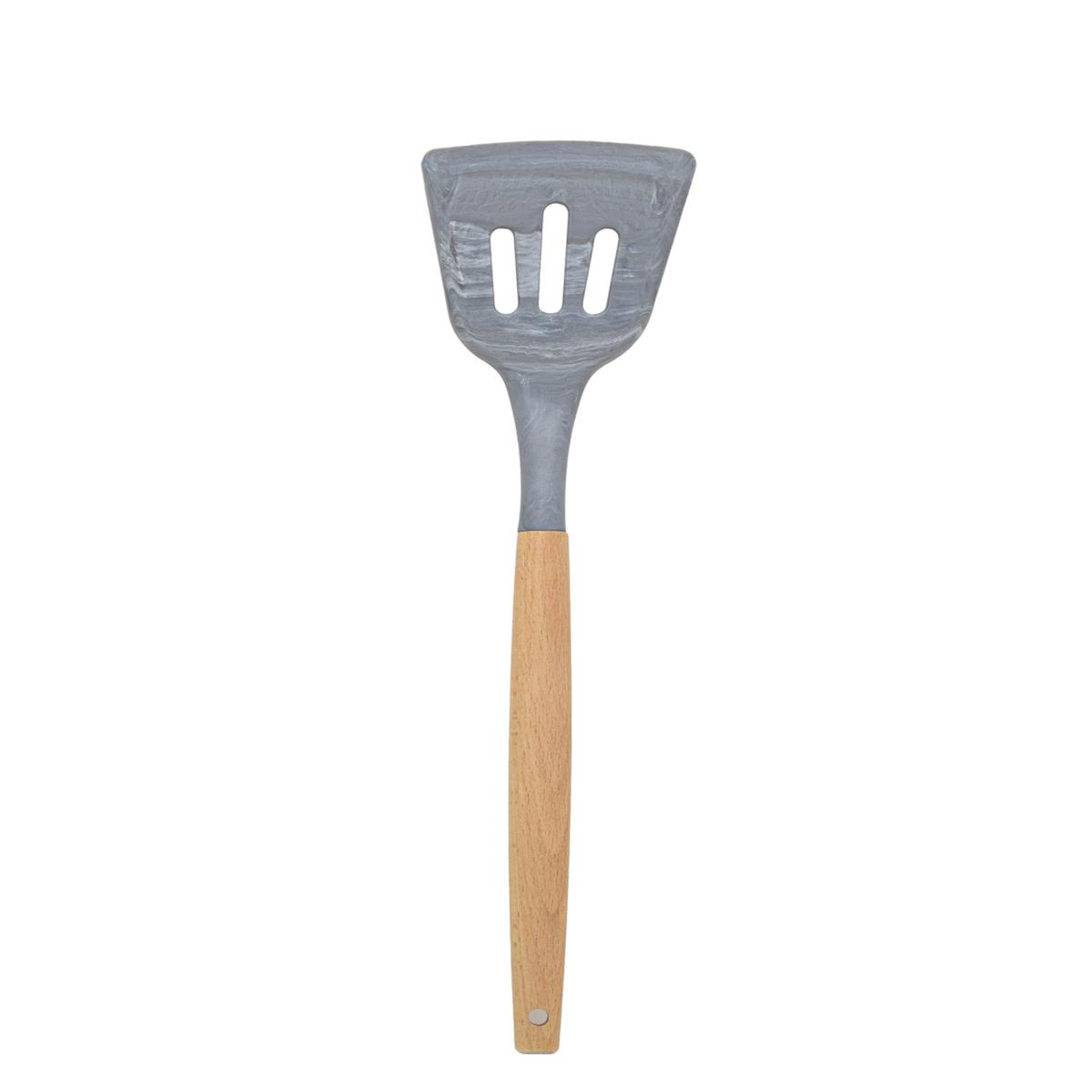 Ciroa Marble Dipped Slotted Turner 30cm – Grey