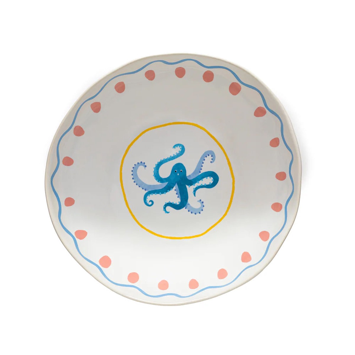 Costa Nova 10.8″ Summer Bliss Octopus Stoneware Salad Bowl – LNS281-OCT