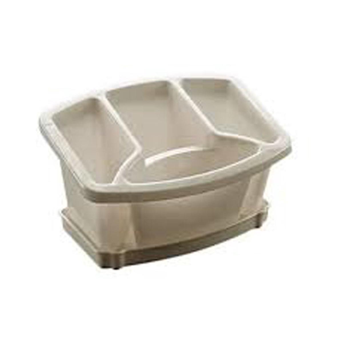 Cutlery Drainer With Tray – White