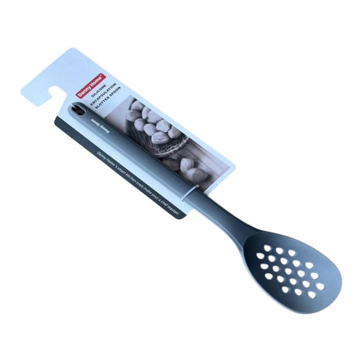 Danny Home Silicone Slotted Spoon 34.2Cm-Grey