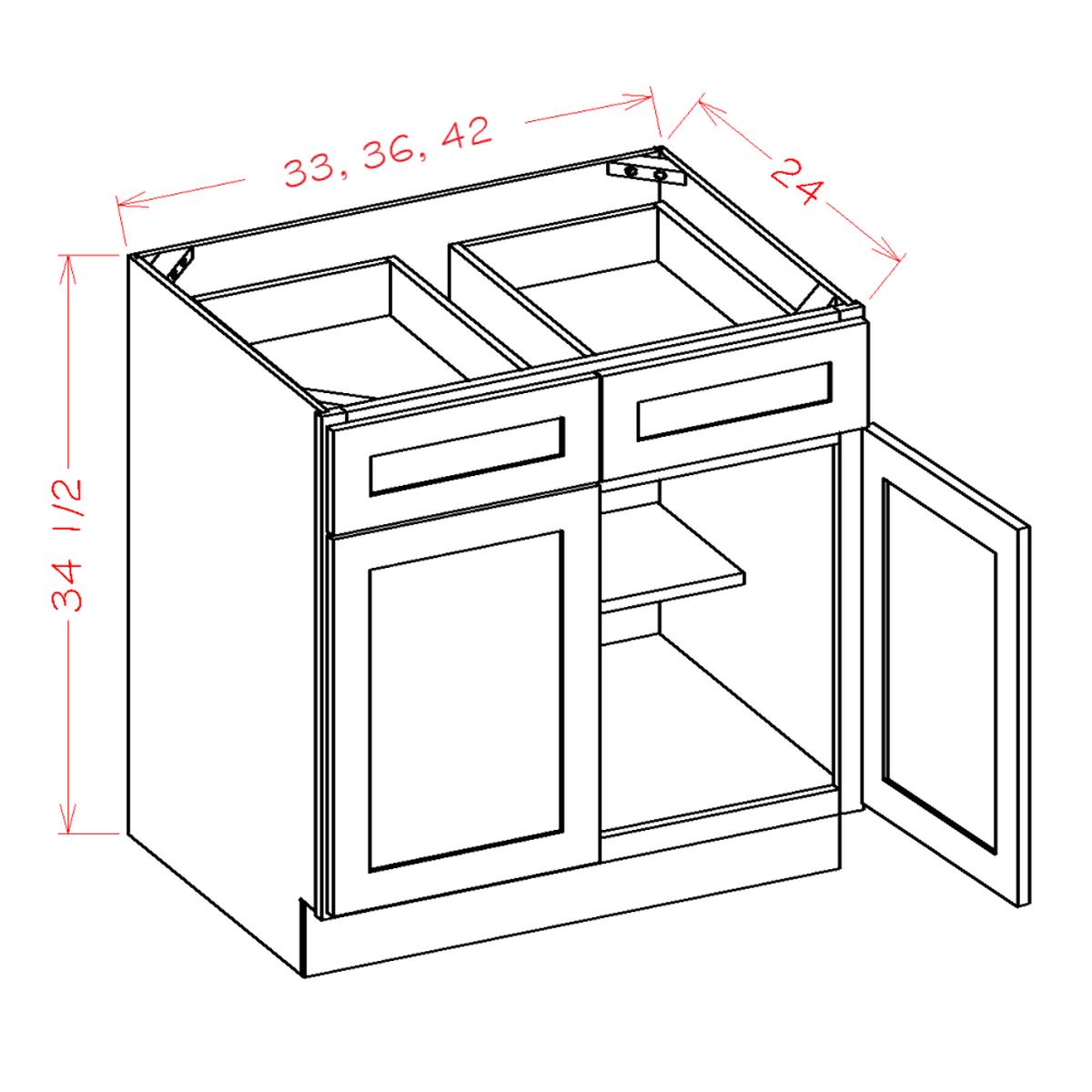 English White 36″ Base Cabinet