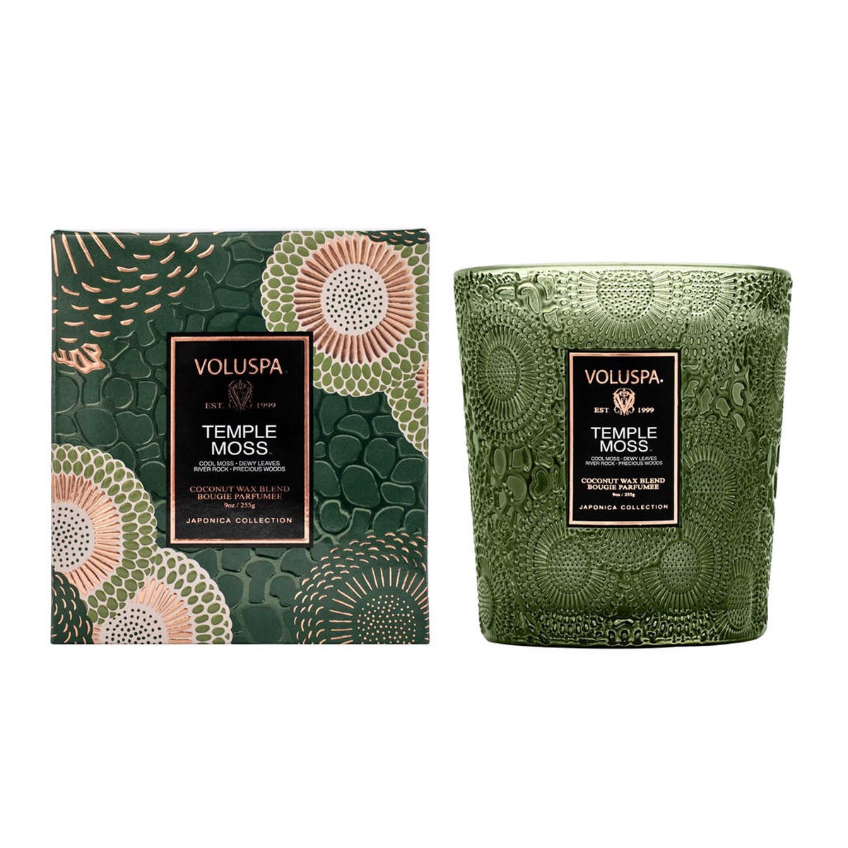Japonica Classic Candle – Temple Moss, 9oz