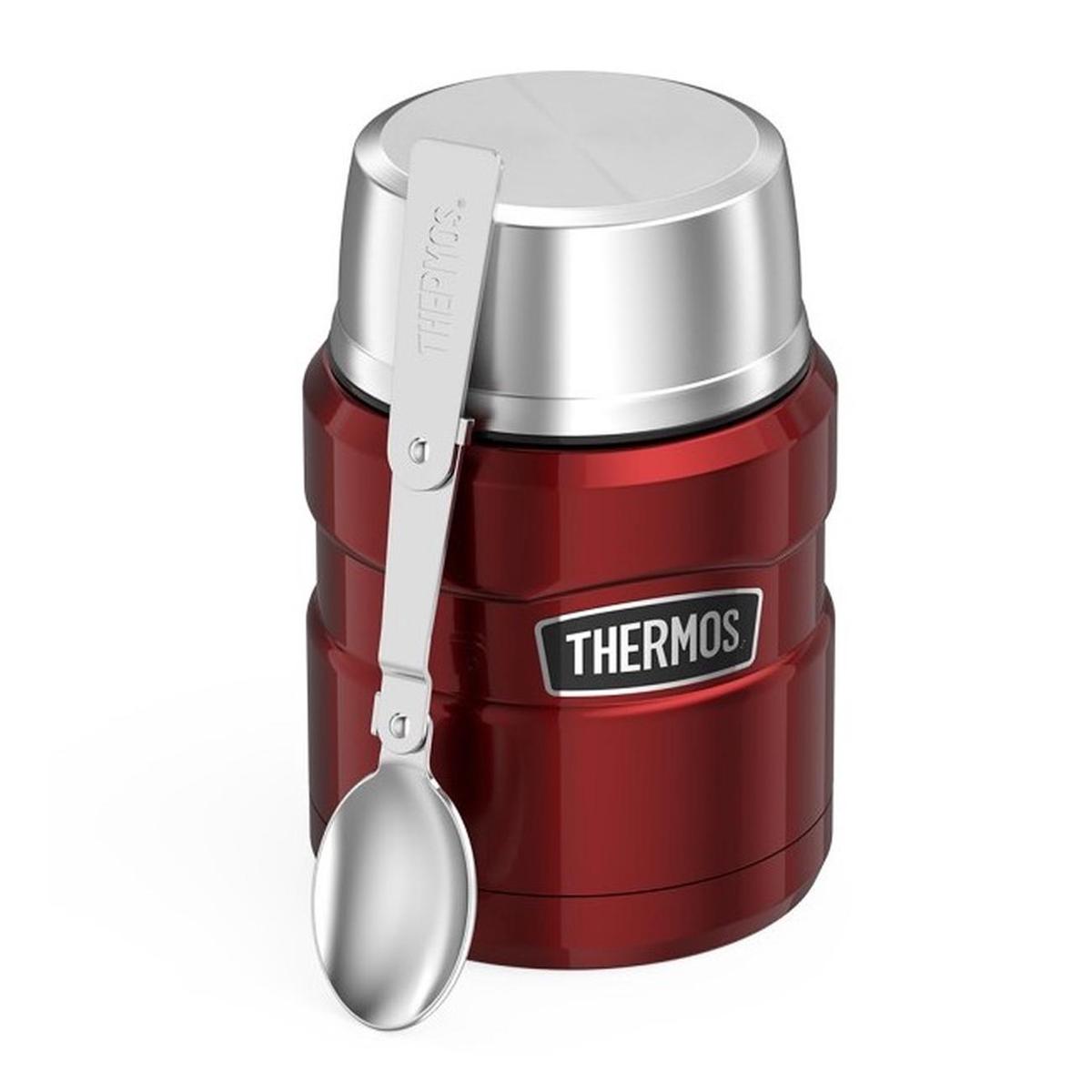 King Stainless Steel Food Flask Cranberry 16 oz./470ml