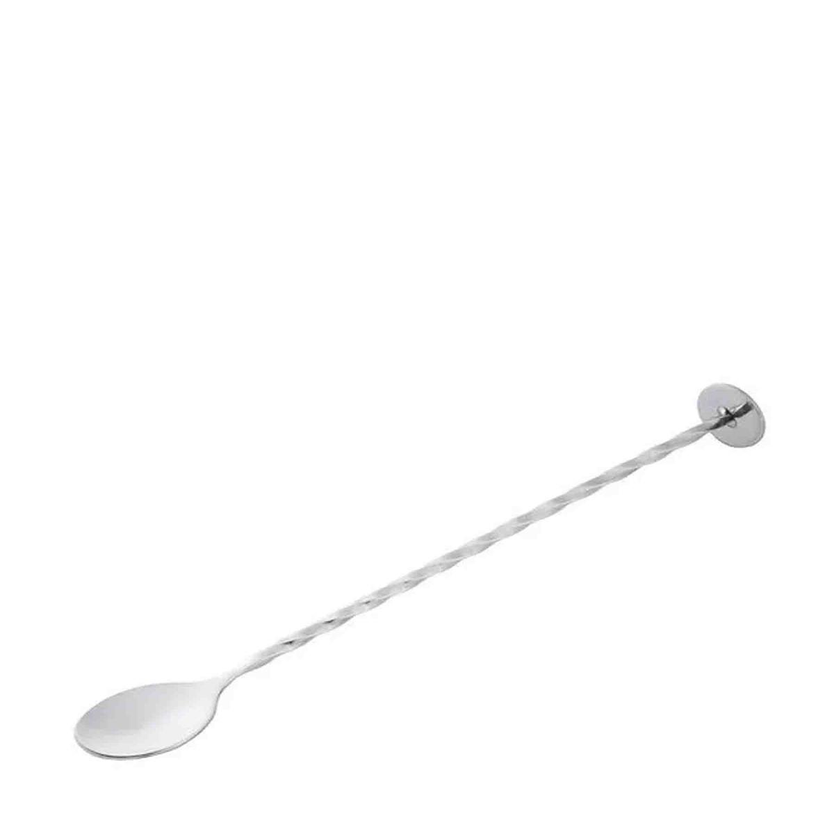 Kitchen Life Full Twisted Bar Spoon With Masher – Silver