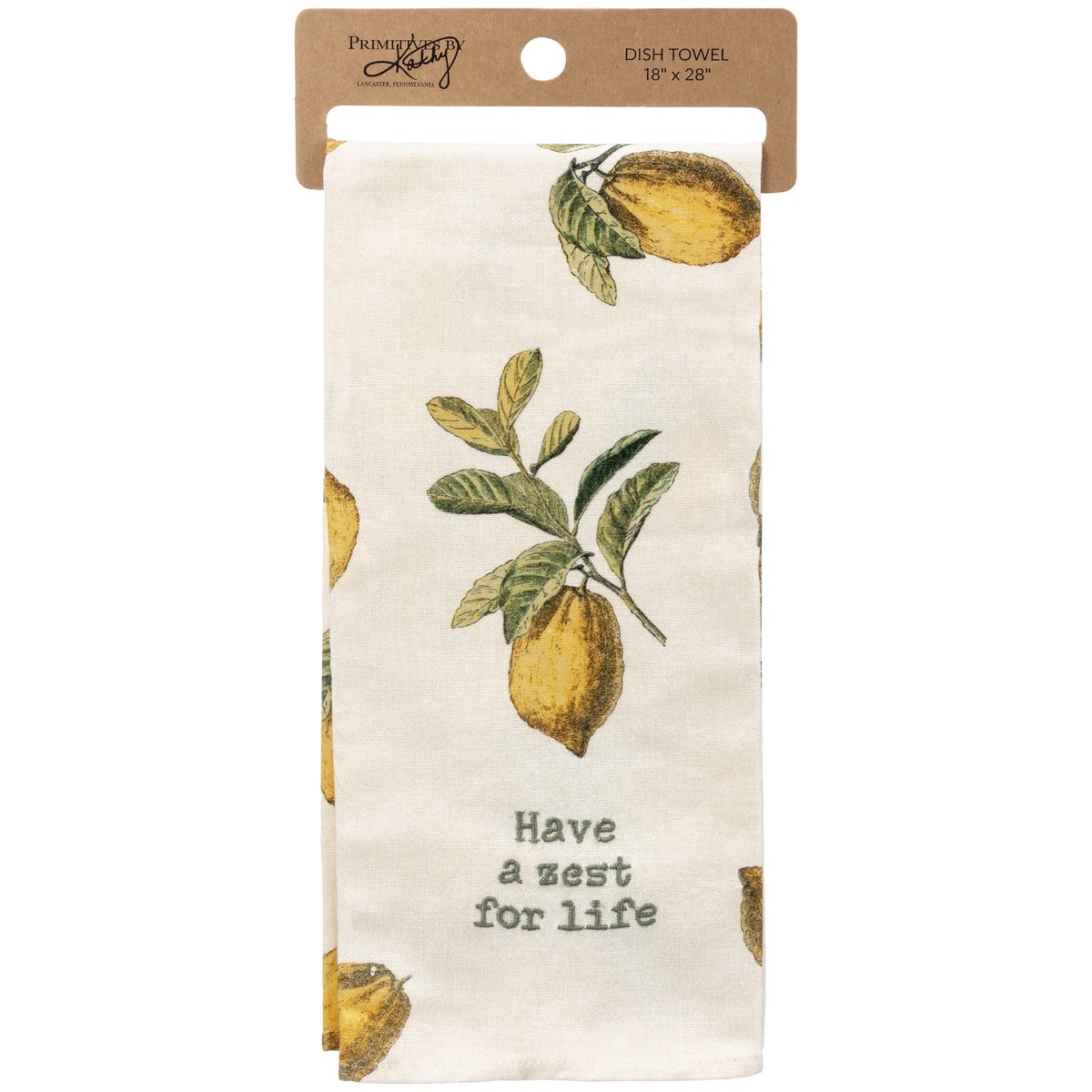 Primitives by Kathy – Zest for Life Kitchen Towel