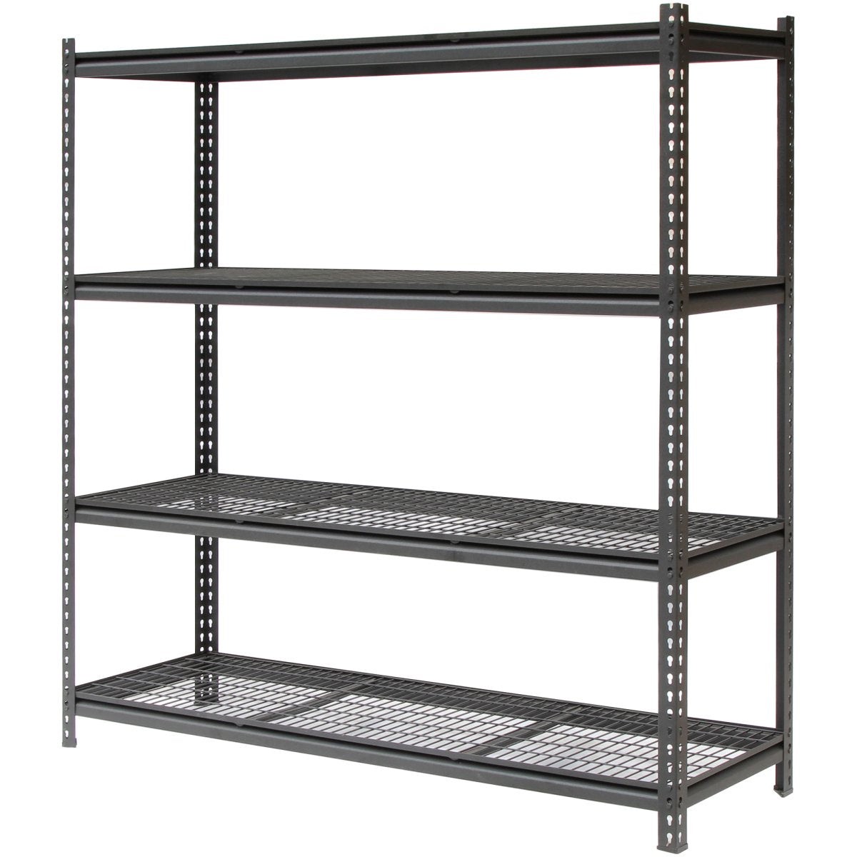 Professional Heavy Duty Wire Shelving Unit 1500x600x1830mm 4 shelves Black | FUJI401