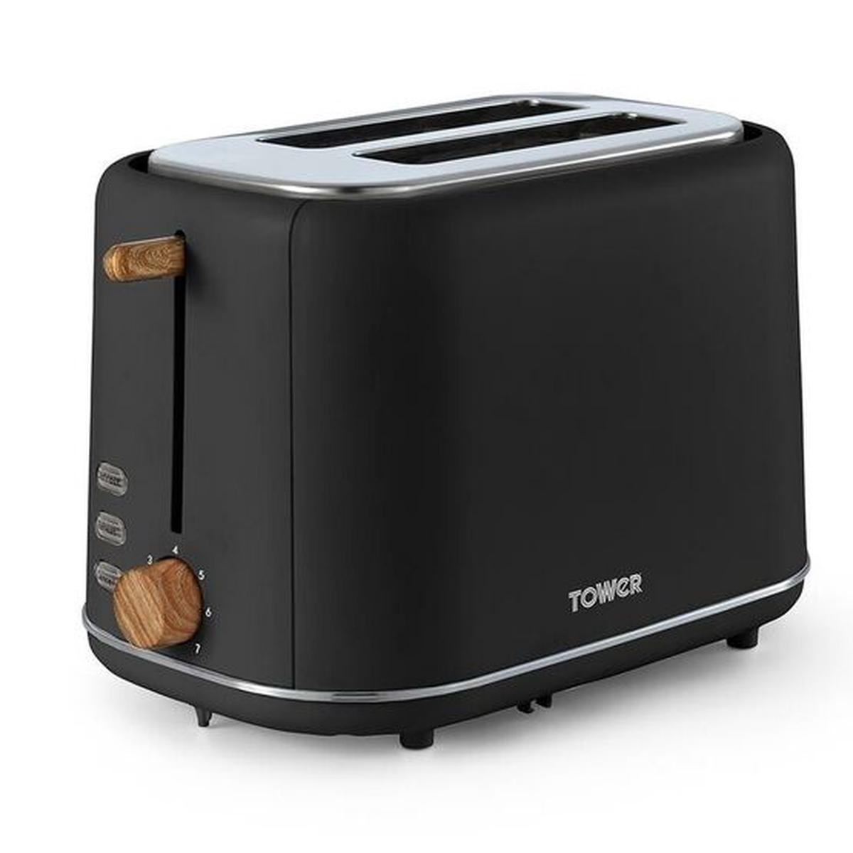 Scandi 800W 2 Slice Toaster – Black