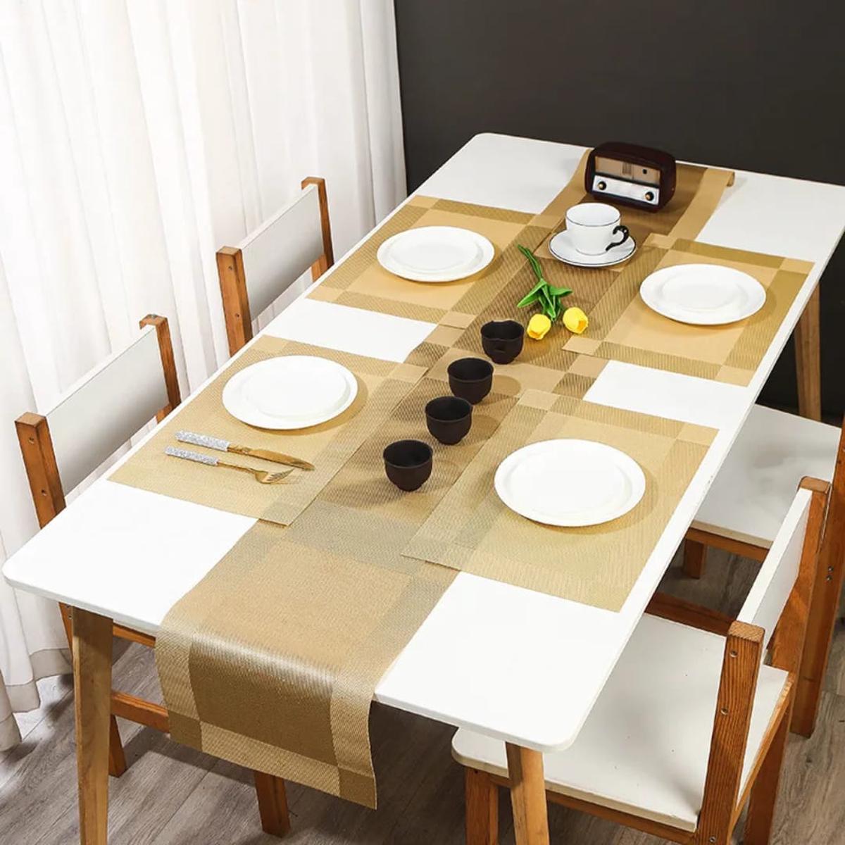 Table runner and table mats set