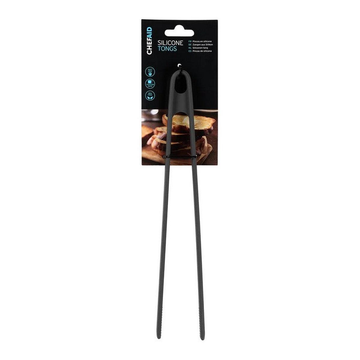 Chef Aid Silicone Tongs – Black – 18 x 85 x 348mm