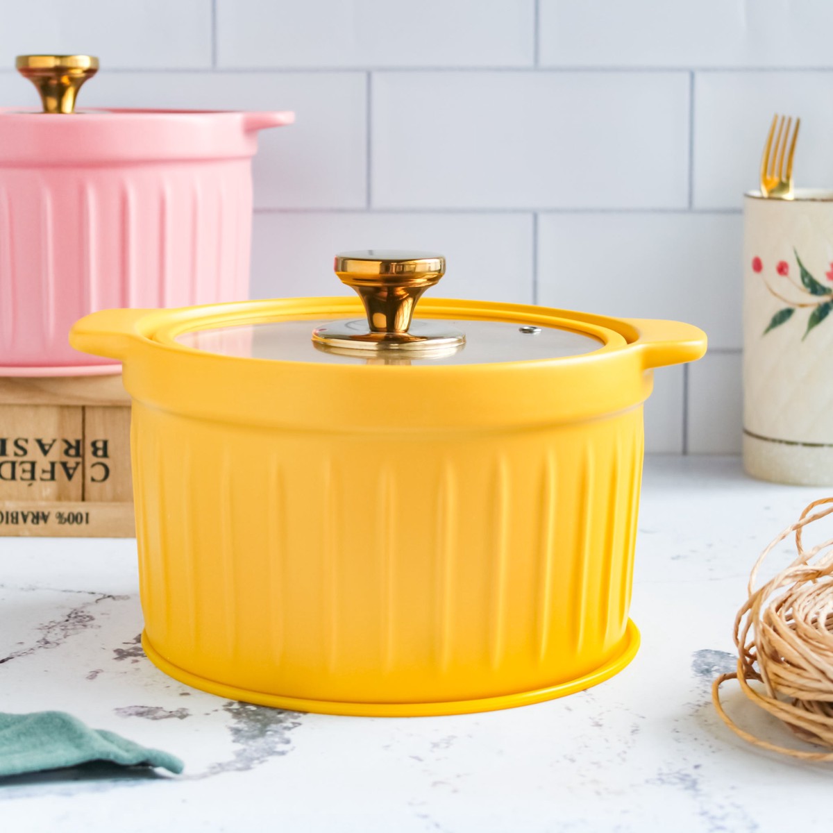 Cooking Pot with Glass Lid