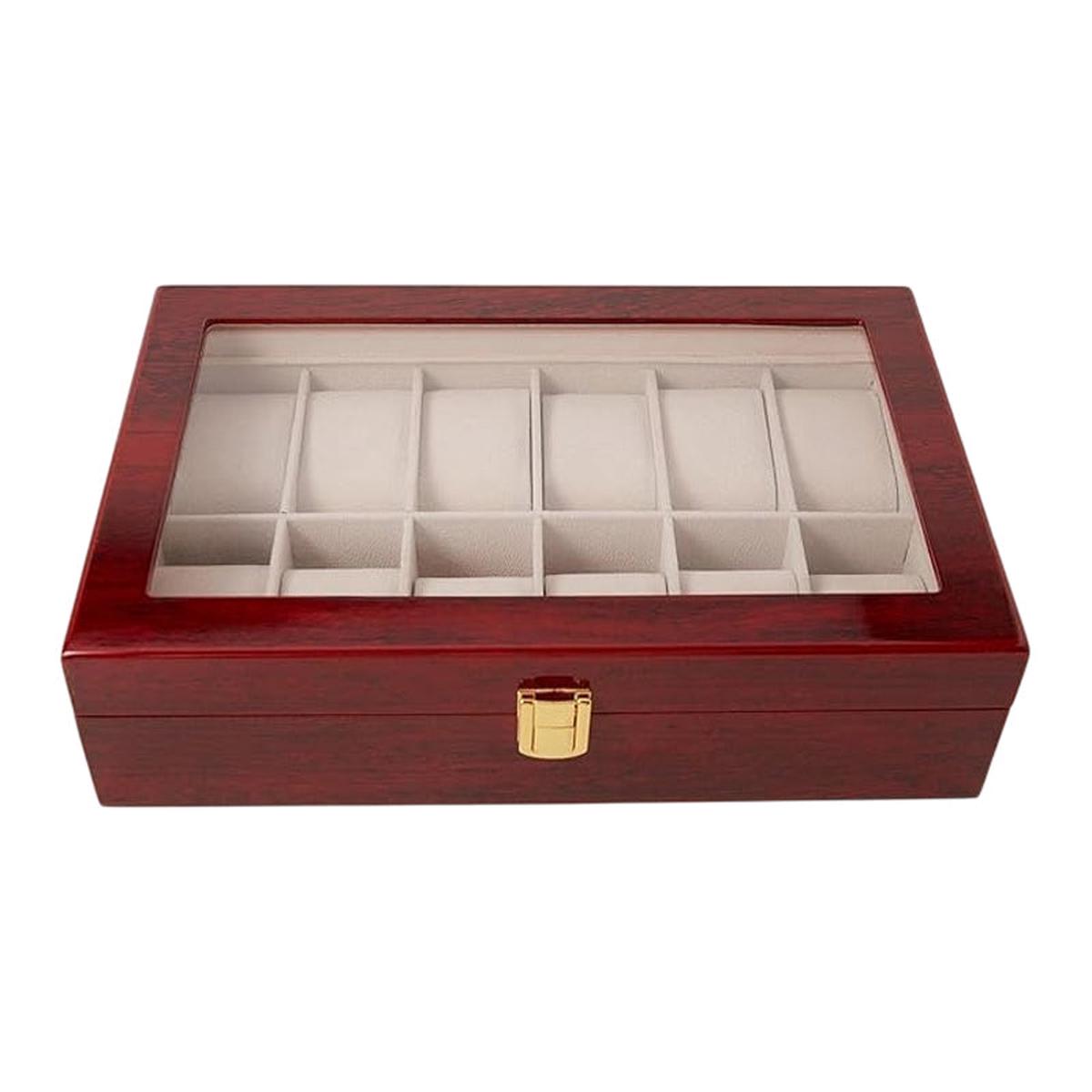 12Pcs Watch Box -Brown
