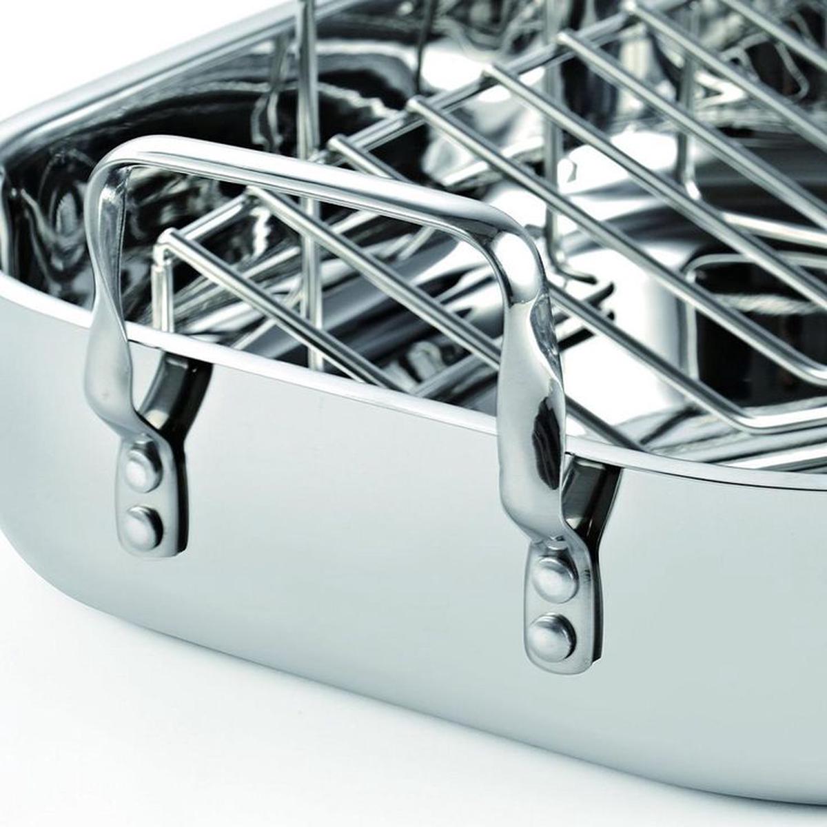 12 Qt. Stainless Steel Roaster Roasting Pan with Rack
