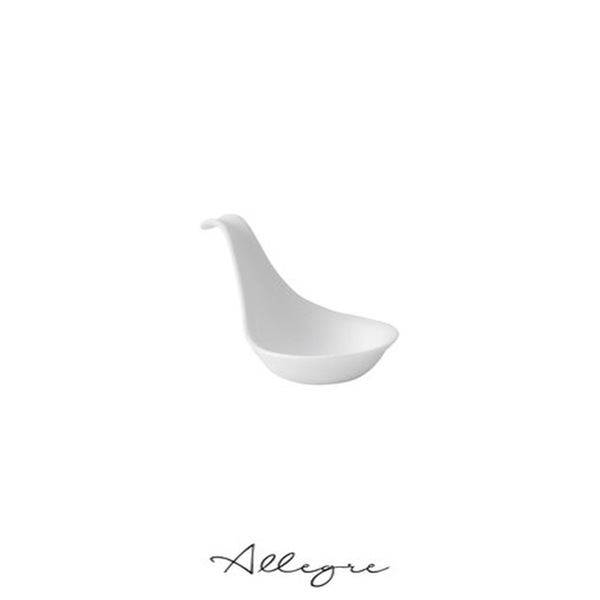 18 ml (0.5 oz) Mini Spoony Appetizer, Sauce, Butter, Dip Dish 3.7 in. - Buffet Ivory White