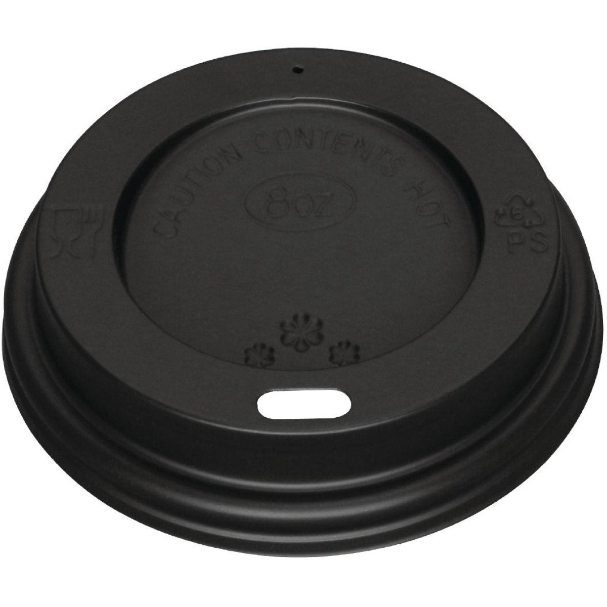 1000pcs Coffee Cup Lids for 8oz cups Black | PSL8B