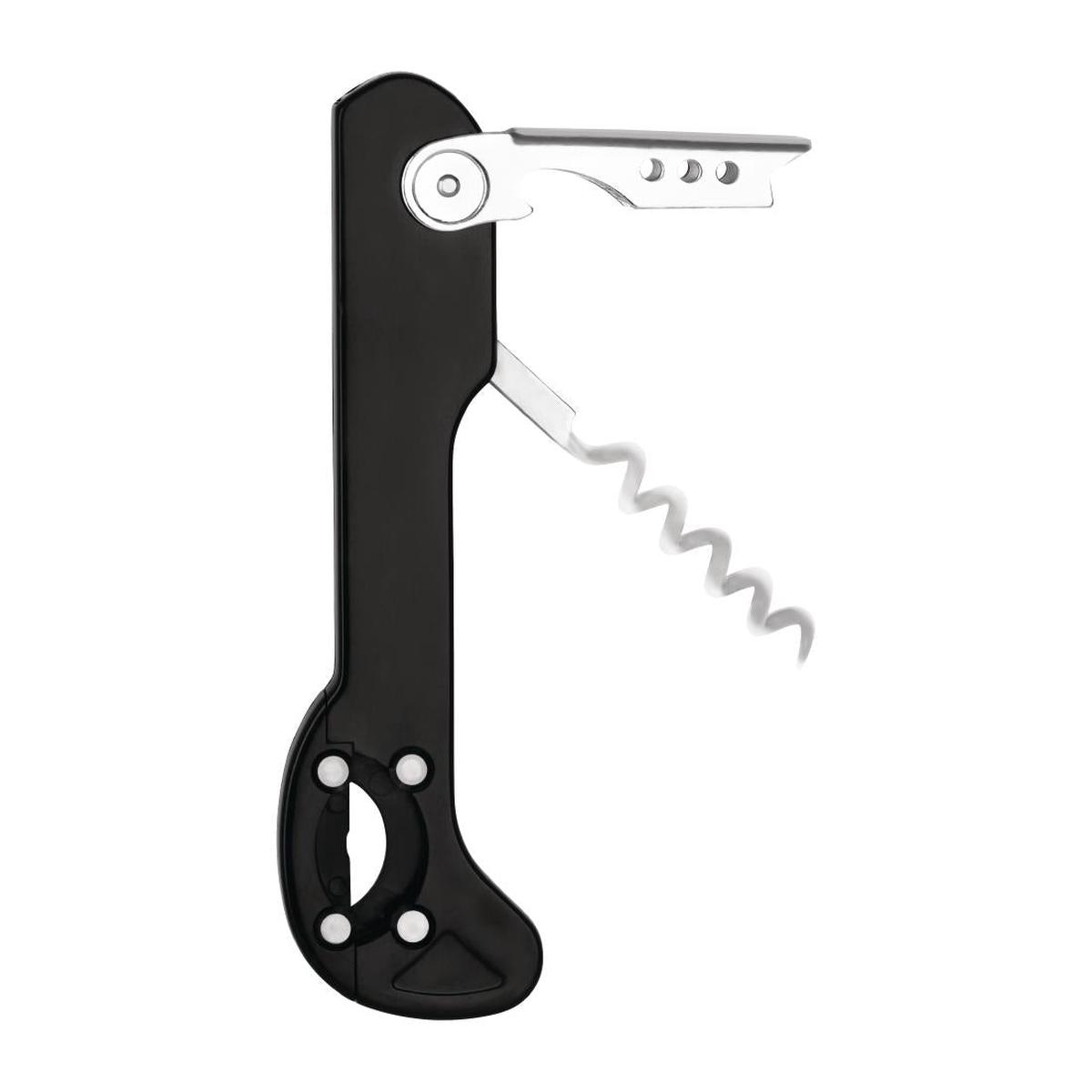 Zanzi Waiters Friend with Bladeless Foil Cutter Gunmetal - 145x40mm PAS-FY954