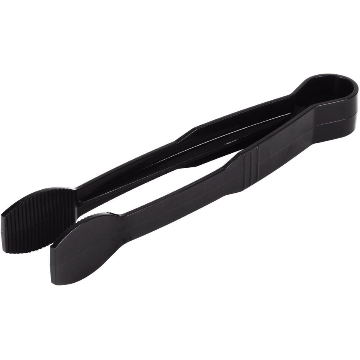 12" Catering Flat Buffet Tongs Black Polycarbonate| FLATTONG12