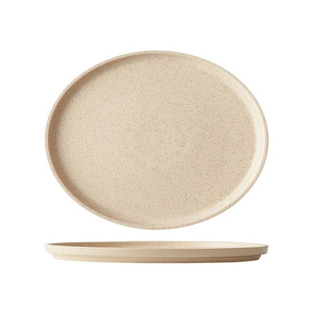 10.7 in. Dinner/ Serving Plate for 2 to 3 Persons - Dune Clay