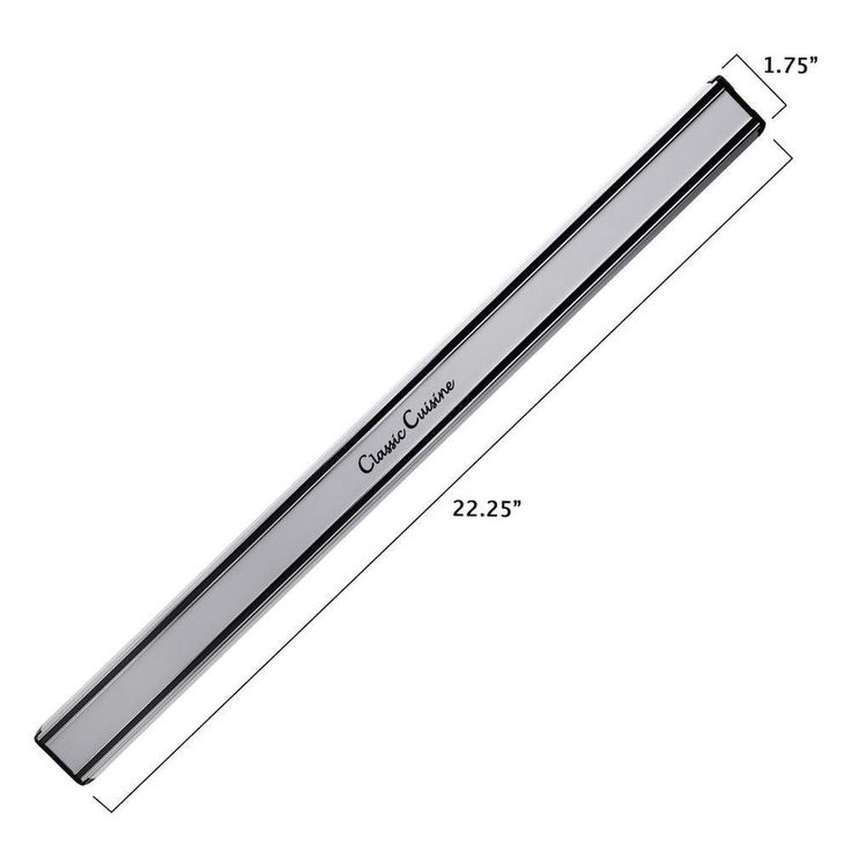 22 in. Silver Magnetic Aluminum Bar Storage Strip