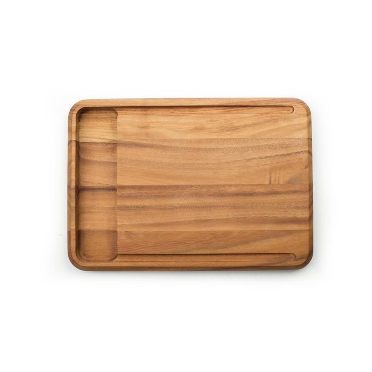 10.5 in. x 15 in. x 1.25 in. Rectangle Acacia Wood Edge Grain Cutting Board