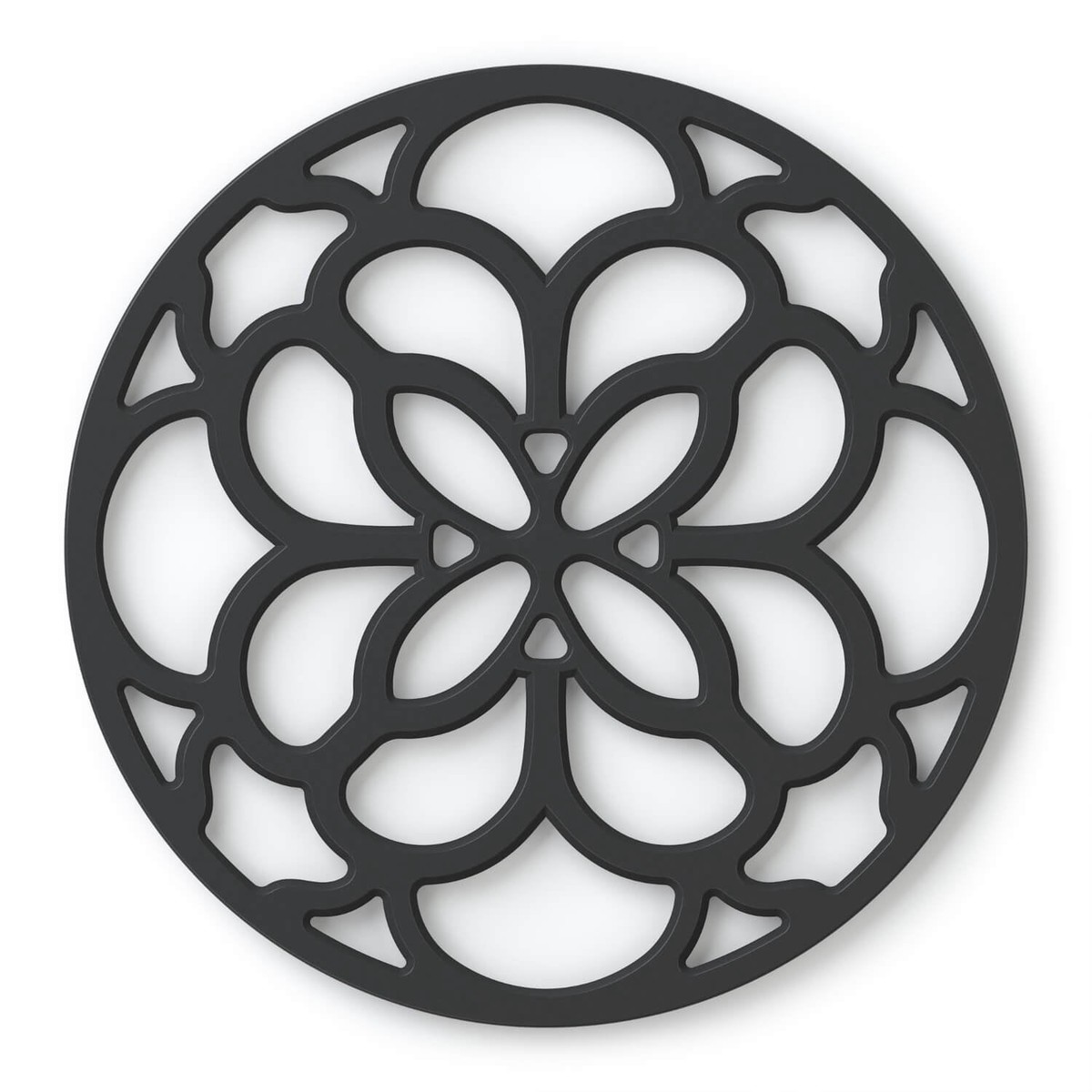 Zeal Heritage 18cm Heritage Silicone Circular Trivet Mat - Black