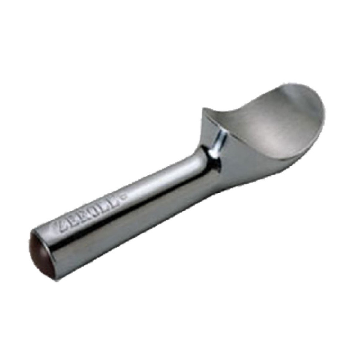 Zeroll 1010 4 Oz Ice Cream Dipper Aluminum Brown End Cap Manual Portioning