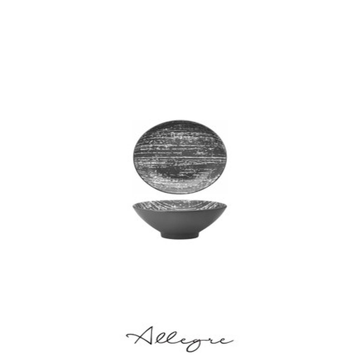 101 ml (3 oz) Dipping Dish 3.8 in. - Drizzle Grey