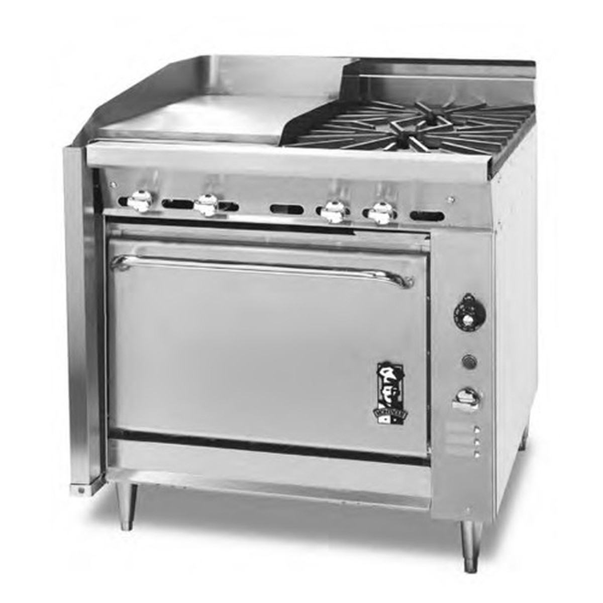 136-13 | 36' | Range, 36 Heavy Duty, Gas