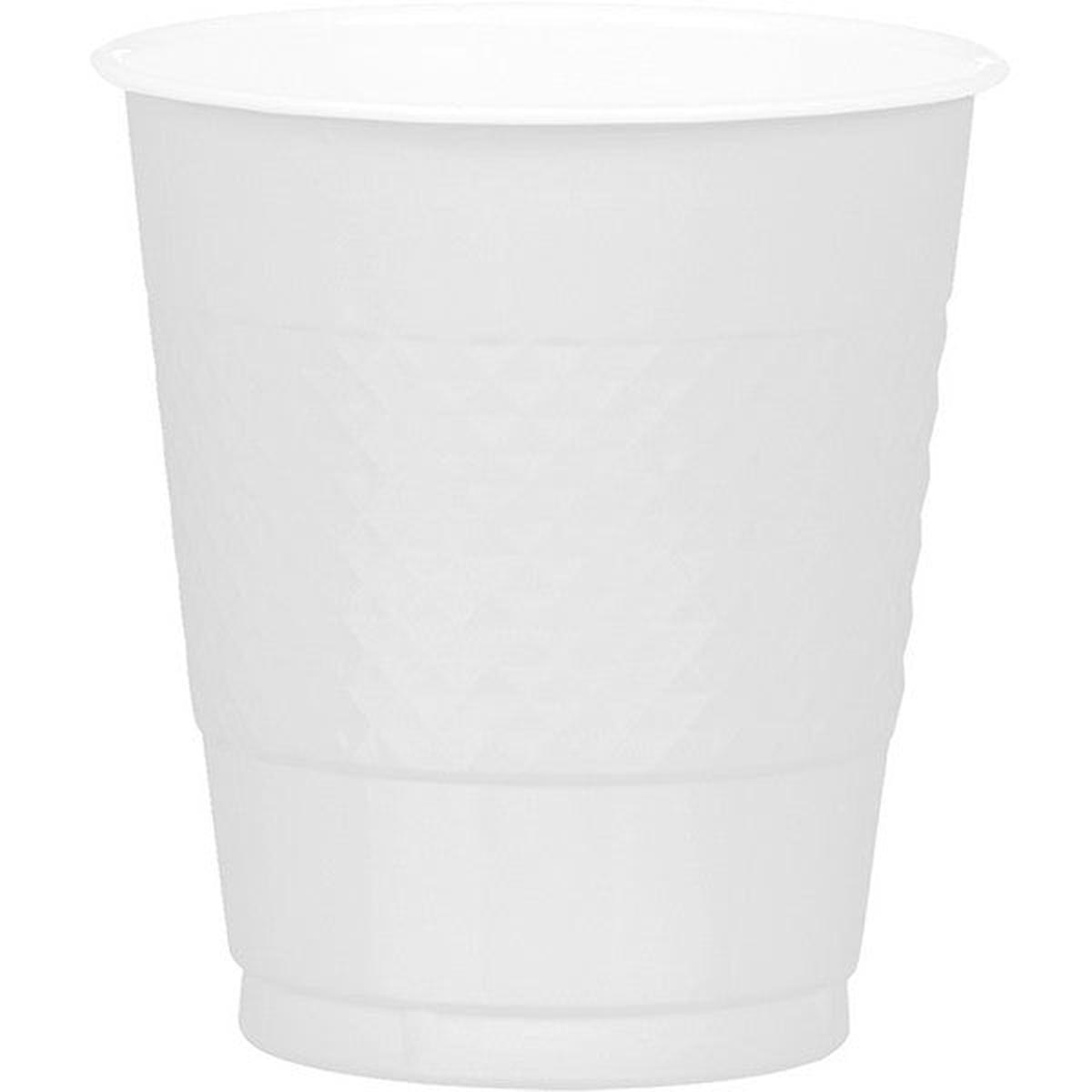 20Pcs Plastic Cup Set - White