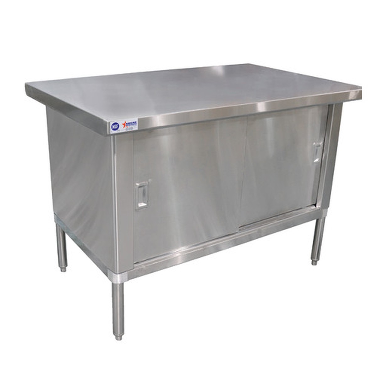 24400 | 48' | Work Table, Cabinet Base Sliding Doors