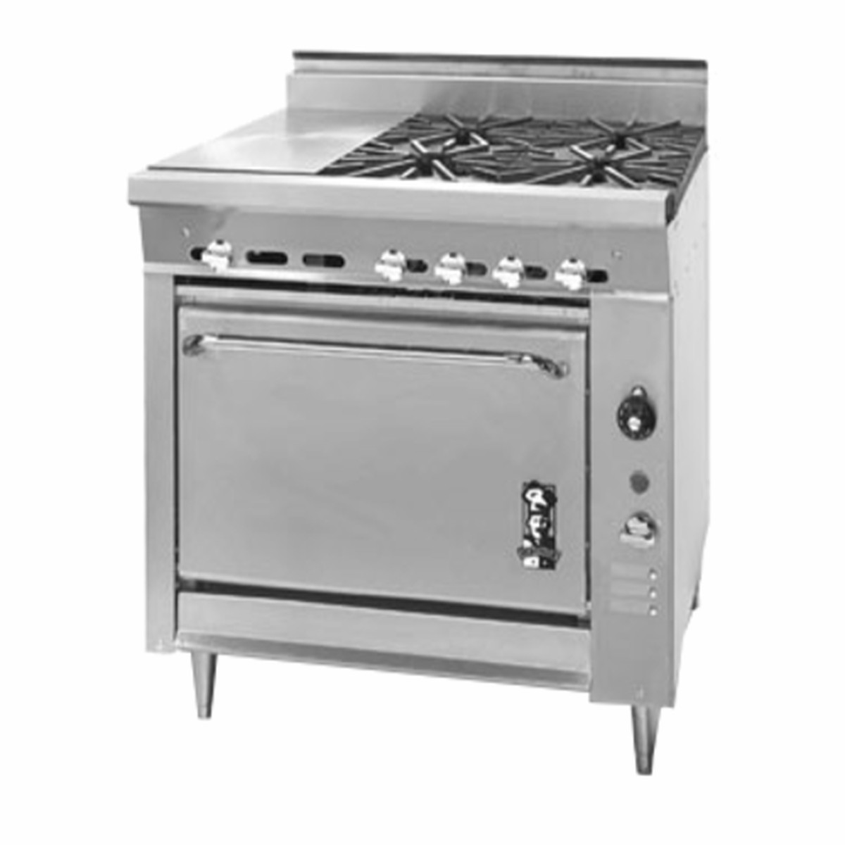 136-4G | 36' | Range, 36 Heavy Duty, Gas