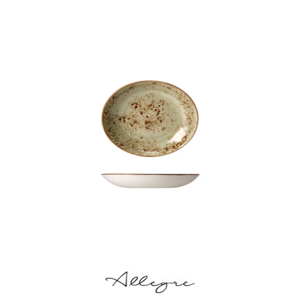 160 ml Wide Dip/ Condiment Dish 5 in. - Speckled Green