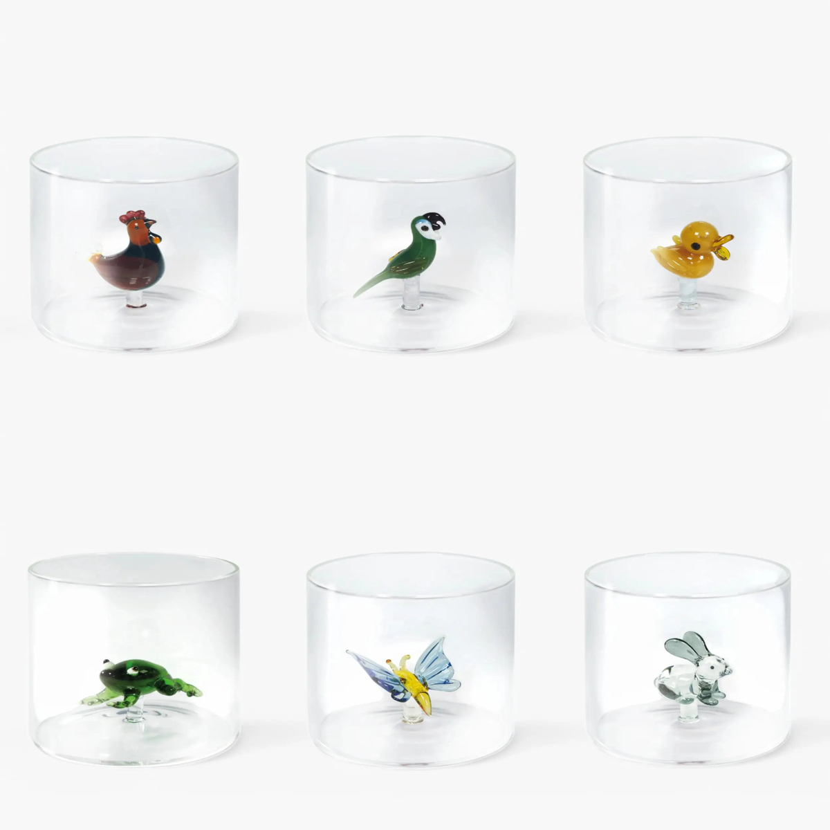 WD Lifestyle Animal Farm set 6 tumblers mix 2