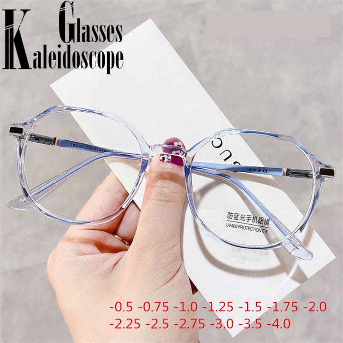 -0.75 1.25 1.75 2.25 2.75 2.0 2.5 3.0 4.0 Finished Myopia Glasses Women Men Anti-blue light Shortsighted Prescription Eyeglasses